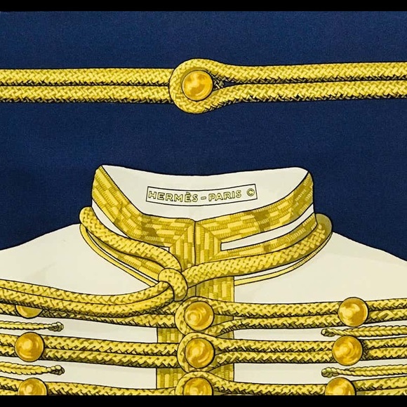 Hermes Brandebourgs Silk scarf - Picture 2 of 2